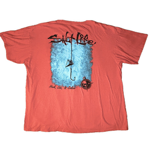 Salt Life “Hook, Line, Sinker” Shirt Size 2XL